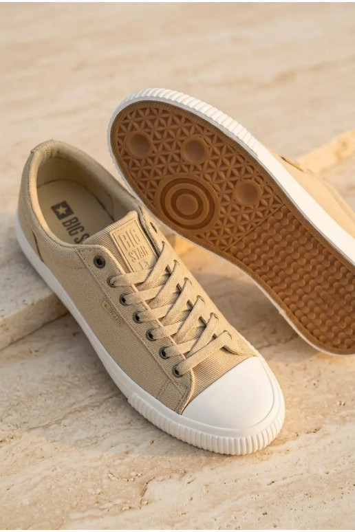 Žemas Vyriški laisvalaikio batai Big Star TT174115 smėlio spalvos