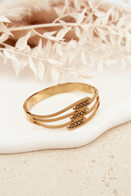 Moteriška Apyrankė iš nerūdijančio plieno aukso spalvos