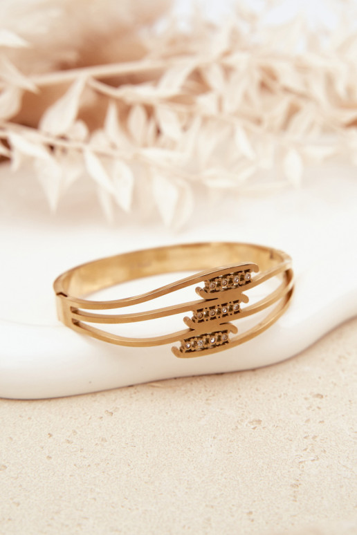 Moteriška Apyrankė iš nerūdijančio plieno aukso spalvos