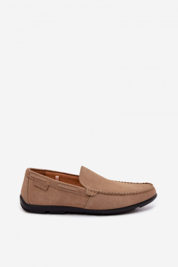 Mokasinai vyrams iš natūralaus zomšo Big Star TT174201 smėlio spalvos 2