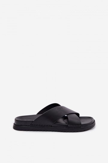 Odinės šlepetės vyrams Big Star TT174217 juodos spalvos 2