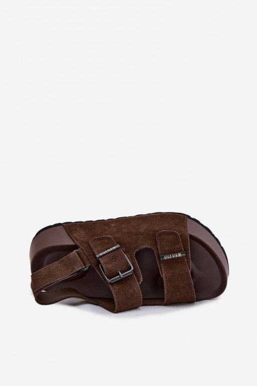 Zomšinės basutės su platforma Big Star TT274236 CzekoladoĮe