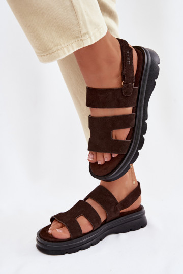 Moteriškos basutės iš zomšos Big Star TT274483 CzekoladoĮe