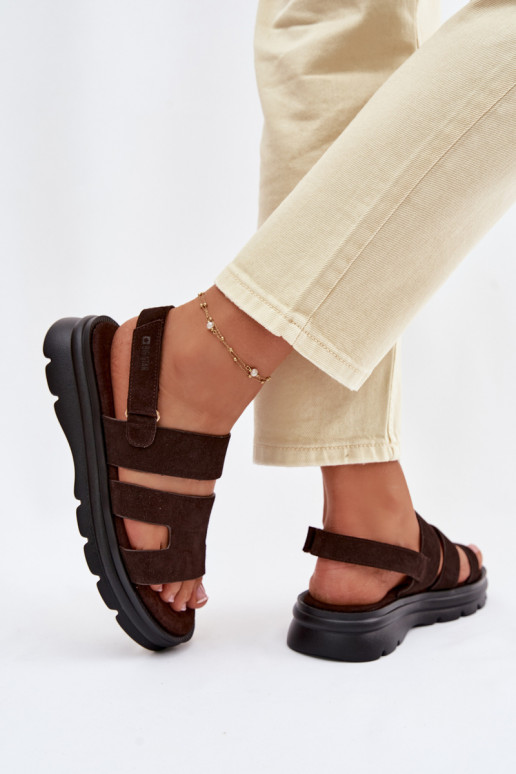 Moteriškos basutės iš zomšos Big Star TT274483 CzekoladoĮe