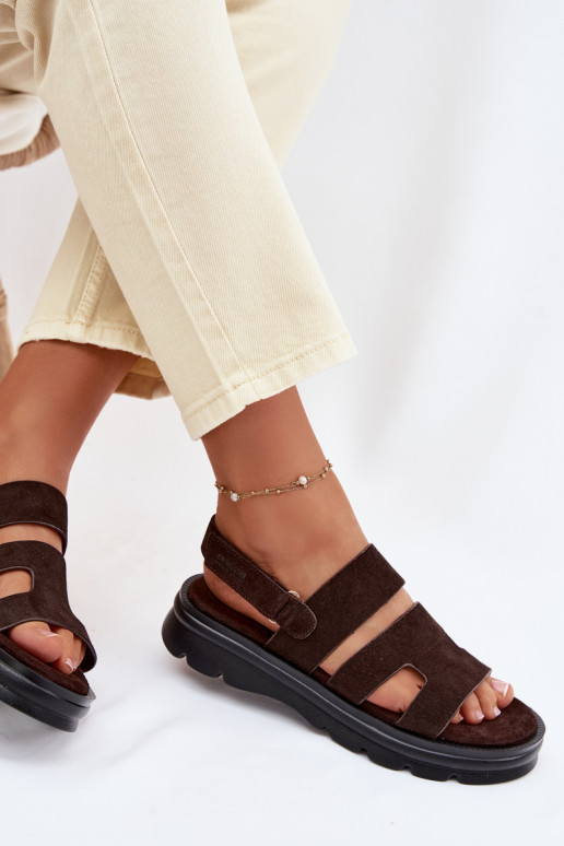 Moteriškos basutės iš zomšos Big Star TT274483 CzekoladoĮe