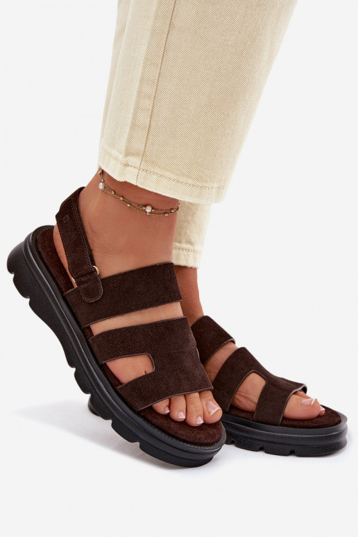 Moteriškos basutės iš zomšos Big Star TT274483 CzekoladoĮe