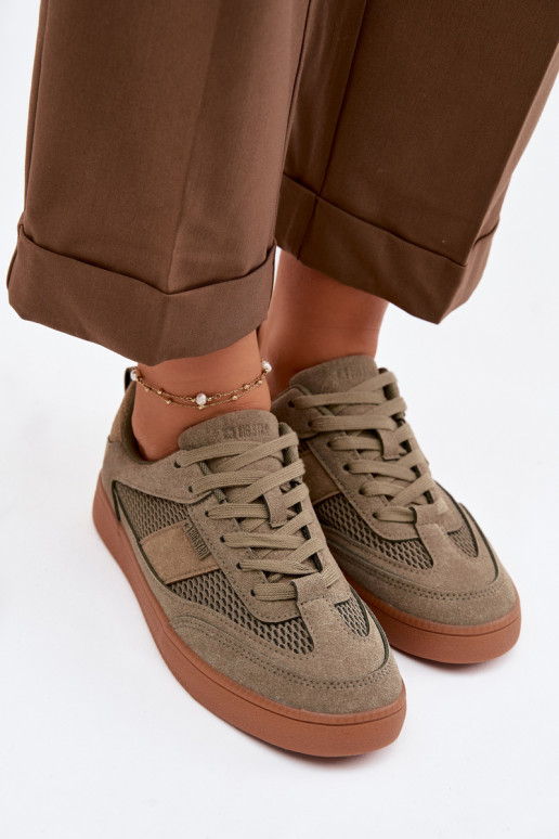 Sneakers modelio batai Moteriškas Big Star TT274761 chaki spalvos