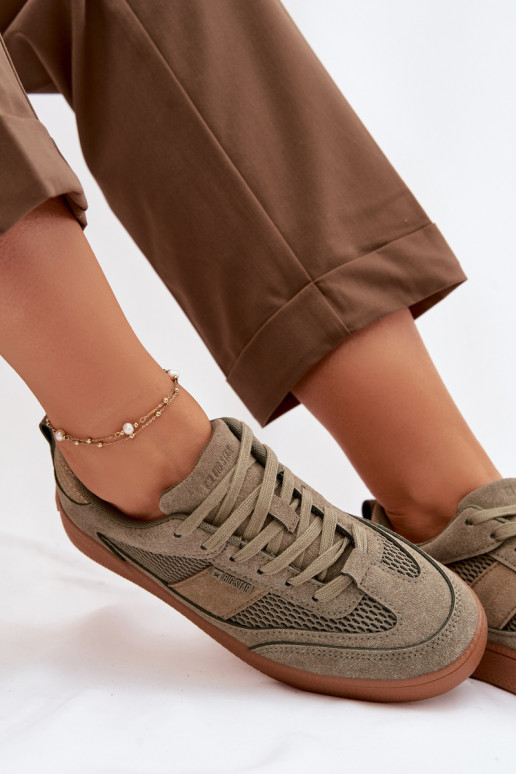 Sneakers modelio batai Moteriškas Big Star TT274761 chaki spalvos