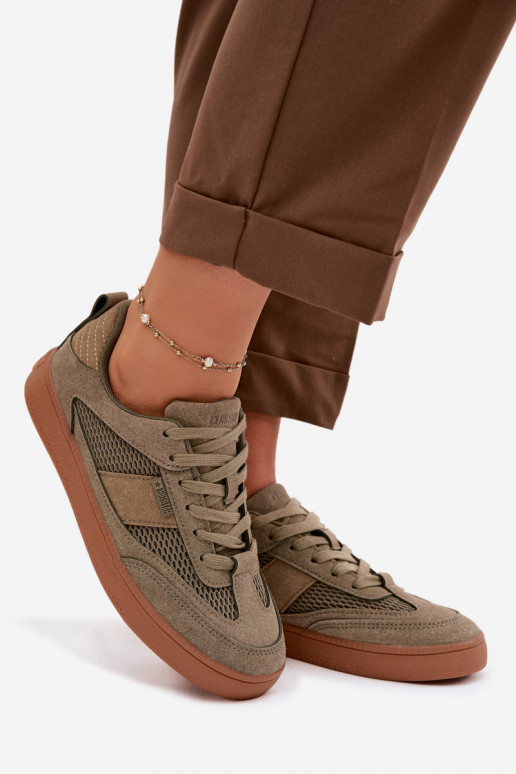 Sneakers modelio batai Moteriškas Big Star TT274761 chaki spalvos