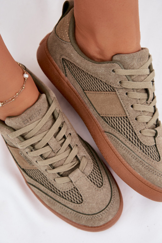 Sneakers modelio batai Moteriškas Big Star TT274761 chaki spalvos