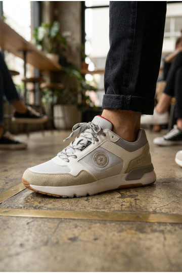 Sneakers modelio batai vyrams su platforma Big Star TT174032 Baltos-mėlynos spalvos