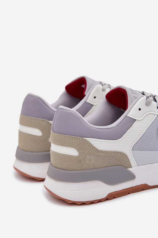 Sneakers modelio batai vyrams su platforma Big Star TT174032 Baltos-mėlynos spalvos