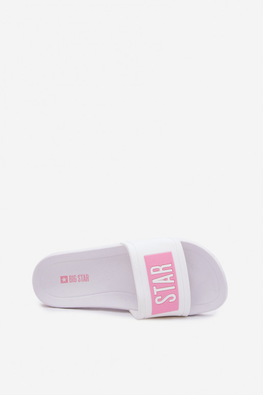 Moteriškas Šlepetės Big Star TT274A005 Baltos-rožinės spalvos