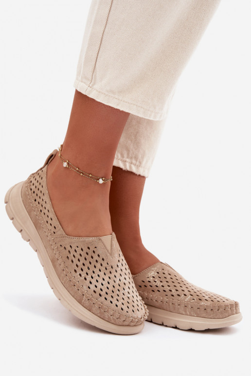 su aužūro elementais  moteriški mokasinai Sergio Leone MK099H aukso spalvos