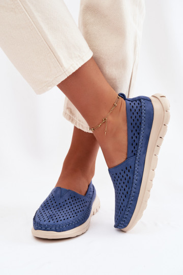 su aužūro elementais  moteriški mokasinai Sergio Leone MK099H mėlynos spalvos 2