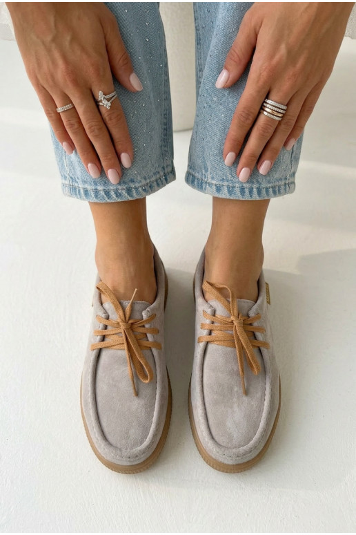 bataisuĮjungtaturalnego iš zomšosu Vinceza 95391 smėlio spalvos