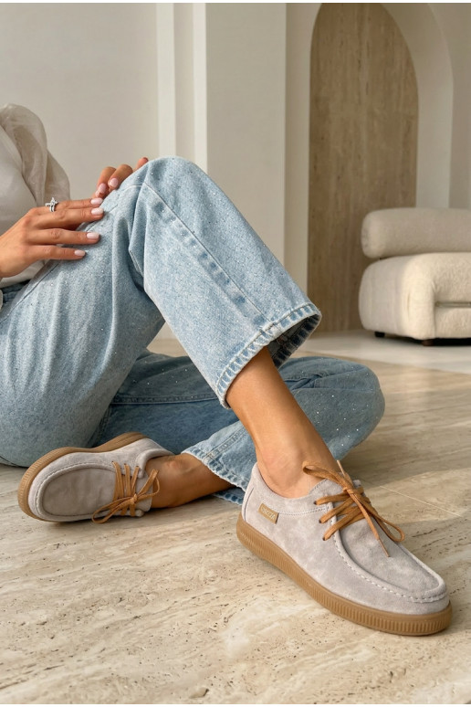 bataisuĮjungtaturalnego iš zomšosu Vinceza 95391 smėlio spalvos