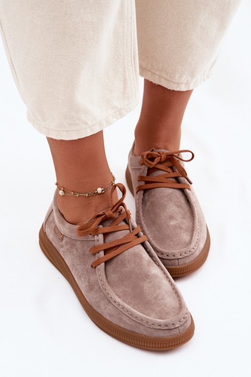 bataisuĮjungtaturalnego iš zomšosu Vinceza 95391 smėlio spalvos