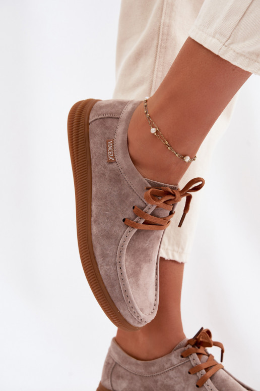 bataisuĮjungtaturalnego iš zomšosu Vinceza 95391 smėlio spalvos