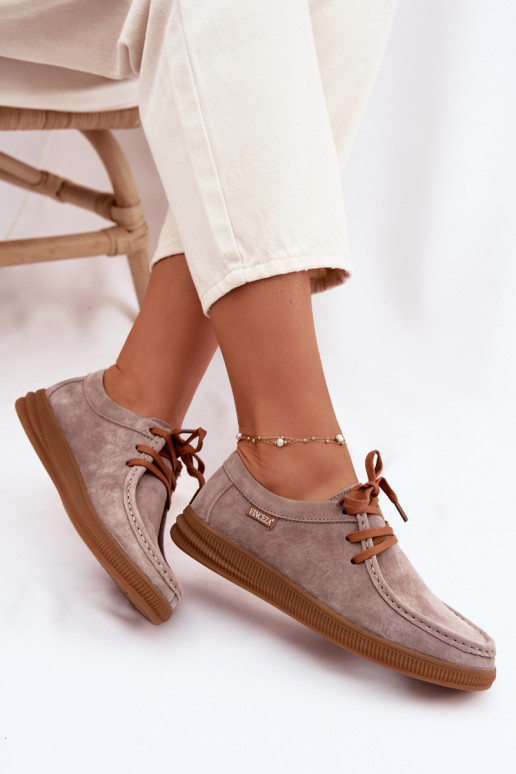 bataisuĮjungtaturalnego iš zomšosu Vinceza 95391 smėlio spalvos