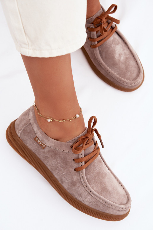 bataisuĮjungtaturalnego iš zomšosu Vinceza 95391 smėlio spalvos