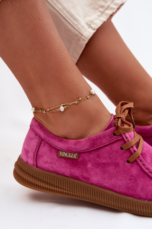 bataisuĮjungtaturalnego iš zomšosu Vinceza 95391 rožinės spalvos