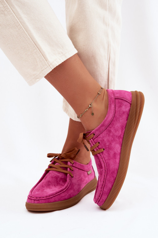 bataisuĮjungtaturalnego iš zomšosu Vinceza 95391 rožinės spalvos