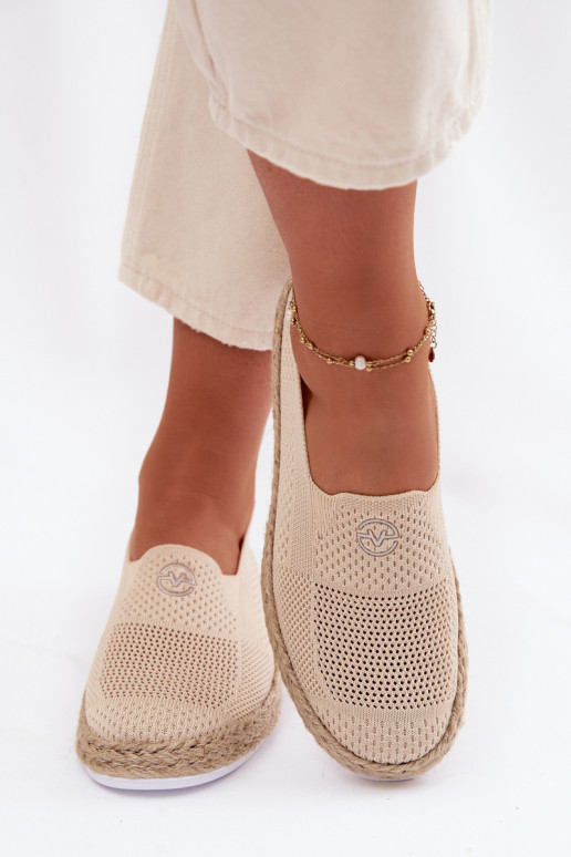 Espadrilės Vinceza 13659 smėlio spalvos