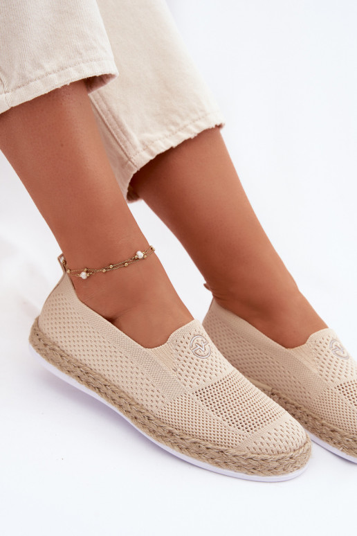 Espadrilės Vinceza 13659 smėlio spalvos