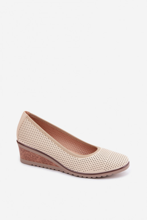 batai Moteriškas su platforma Vinceza 58629 dramblio kaulo spalvos