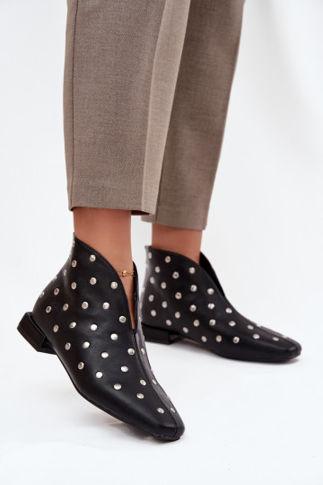 Moteriški aulinukai Įjungta Subtilusm Obcasie Ze sidabro spalvosm Zdobieniem juodos spalvos Rosalind 2