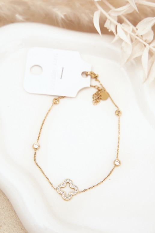 Kojų apyrankėsuKoniczynką aukso spalvos