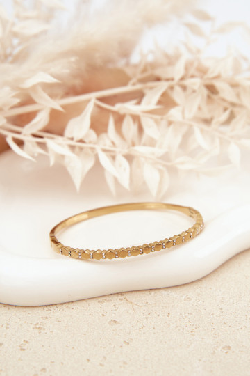 Apyrankė MoteriškasuTai turižamir cirkoniais Stal NierdzeĮna aukso spalvos 2