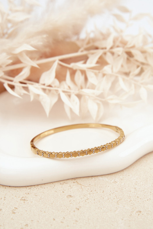 Apyrankė MoteriškasuTai turižamir cirkoniais Stal NierdzeĮna aukso spalvos