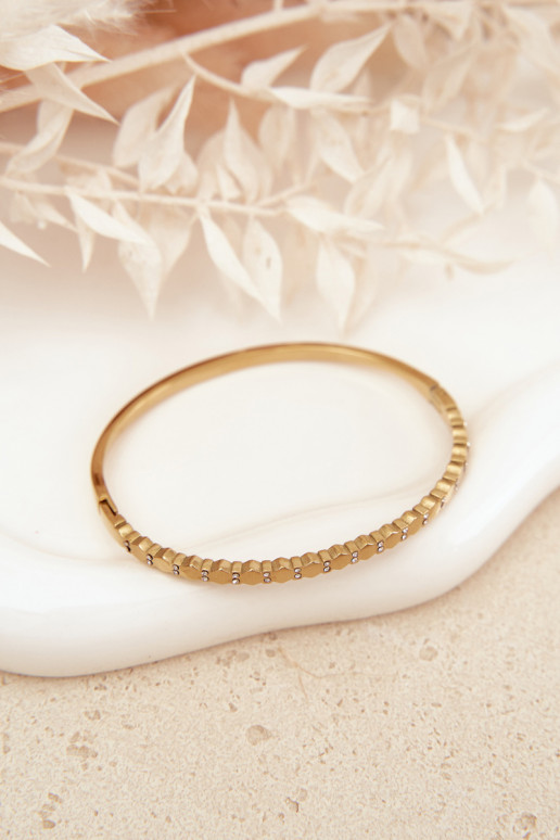 Apyrankė MoteriškasuTai turižamir cirkoniais Stal NierdzeĮna aukso spalvos