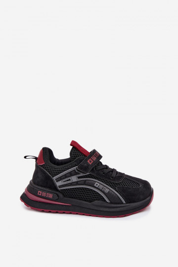 batai Vaikiški sportbačiai Big Star TT374152 HI-POLY SYSTEM Juodos ir-bordo spalvos 2