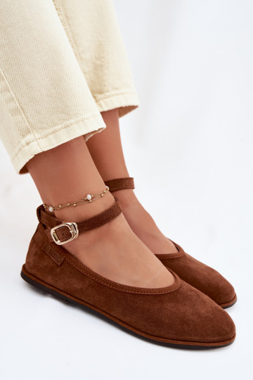 BalerinossuĮjungtaturalnego iš zomšosu Big Star TT274211 rudos spalvos