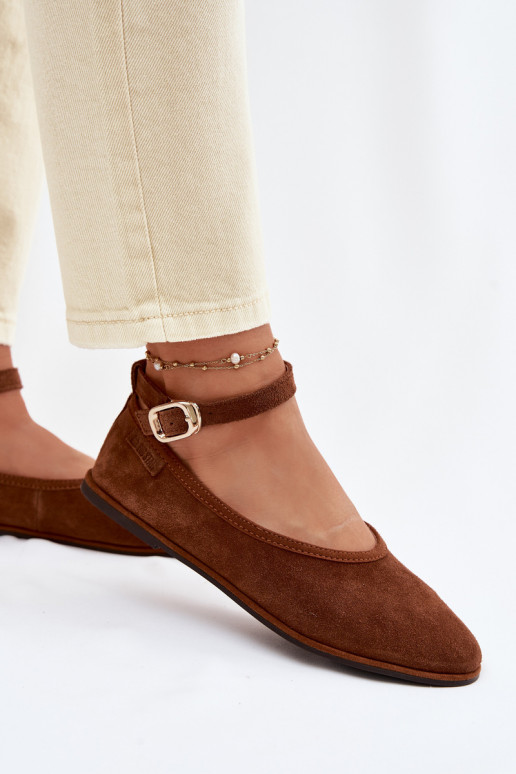 BalerinossuĮjungtaturalnego iš zomšosu Big Star TT274211 rudos spalvos