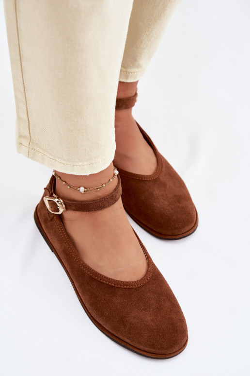 BalerinossuĮjungtaturalnego iš zomšosu Big Star TT274211 rudos spalvos