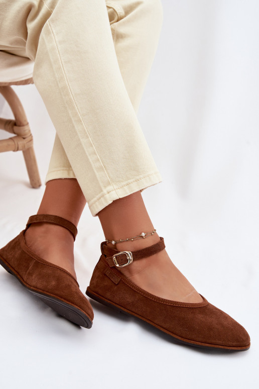 BalerinossuĮjungtaturalnego iš zomšosu Big Star TT274211 rudos spalvos