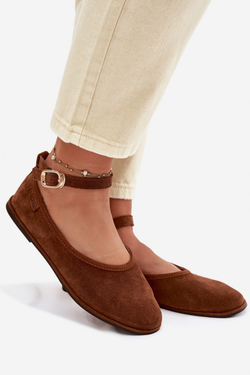 BalerinossuĮjungtaturalnego iš zomšosu Big Star TT274211 rudos spalvos