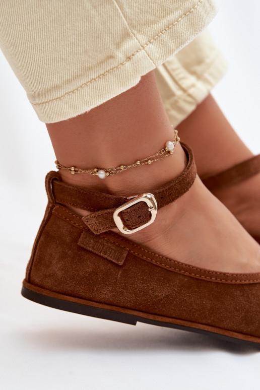 BalerinossuĮjungtaturalnego iš zomšosu Big Star TT274211 rudos spalvos