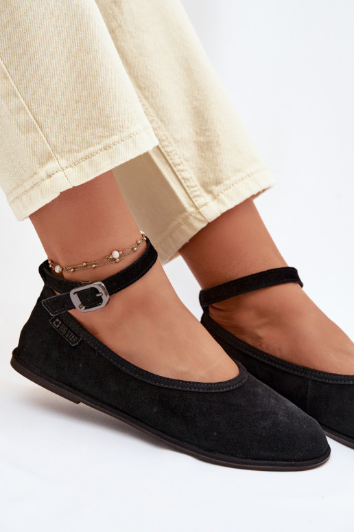 BalerinossuĮjungtaturalnego iš zomšosu Big Star TT274212 juodos spalvos