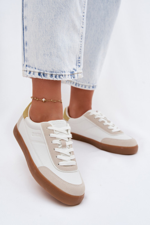 Sneakers modelio batai Moteriškas iš eko odos Big Star TT274310 baltos spalvos