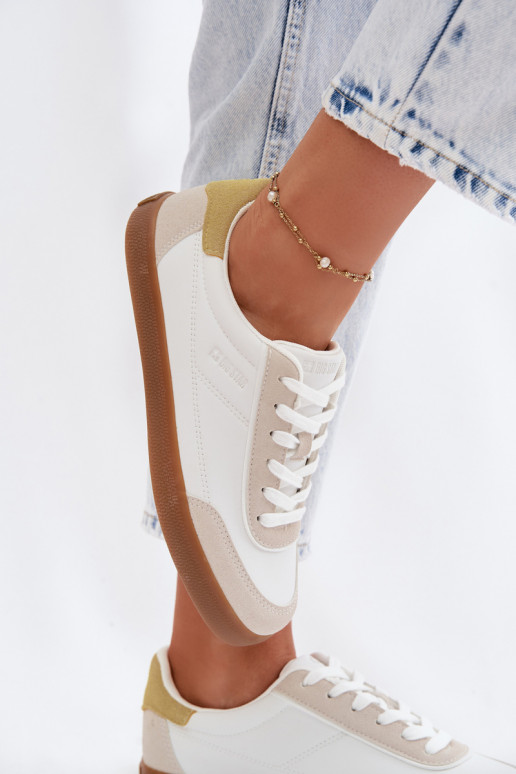 Sneakers modelio batai Moteriškas iš eko odos Big Star TT274310 baltos spalvos