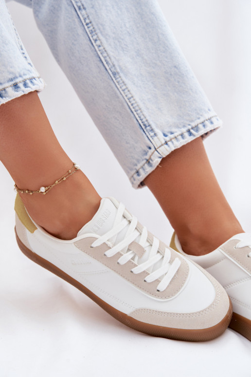 Sneakers modelio batai Moteriškas iš eko odos Big Star TT274310 baltos spalvos