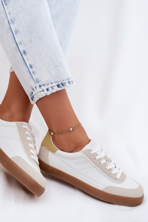 Sneakers modelio batai Moteriškas iš eko odos Big Star TT274310 baltos spalvos