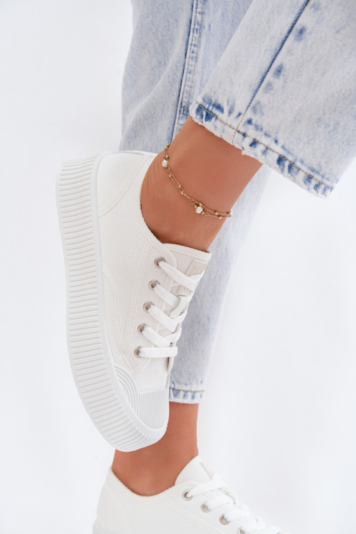 Laisvalaikio bateliai su platforma Big Star TT274269 baltos spalvos