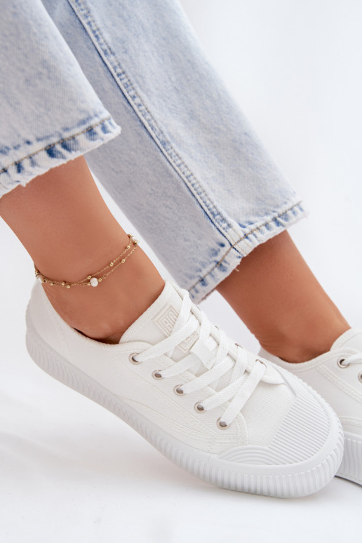 Laisvalaikio bateliai su platforma Big Star TT274269 baltos spalvos