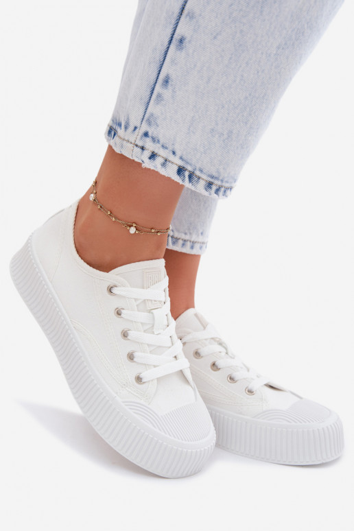 Laisvalaikio bateliai su platforma Big Star TT274269 baltos spalvos